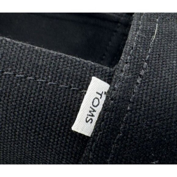 TOMS Shoes Classics Canvas Women's Size 6.5 Black, worn once - Picture 12 of 13
